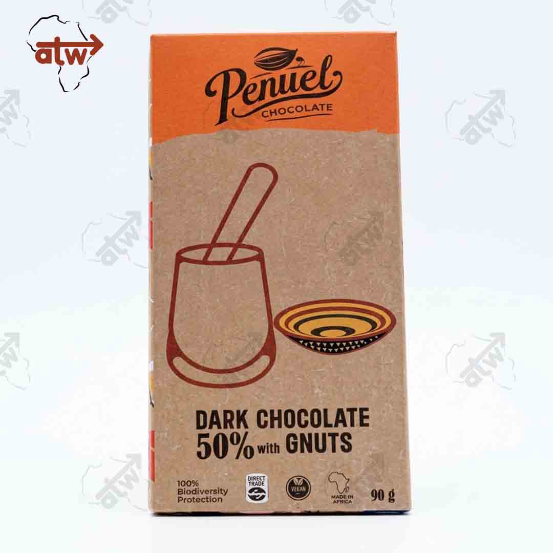 Penuel's 50% Dark Chocolate With Nuts- 90g