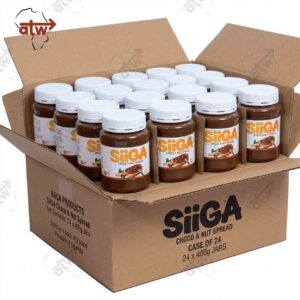 Siiga Premium Chocolate & Nut Paste Case – Pack of 24 (400g Jars) – Rich Artisanal Spread