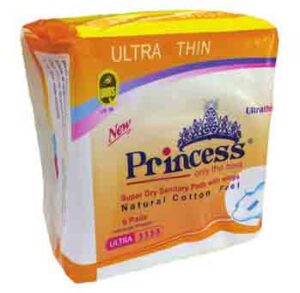 Princess Ultra Thin Sanitary Pads With Wings- 10 Pads