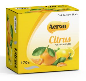 Aeron Citrus Air Freshener Disinfectant Block- 170g