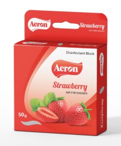 Aeron Strawberry Air Freshener Disinfectant Block- 50g